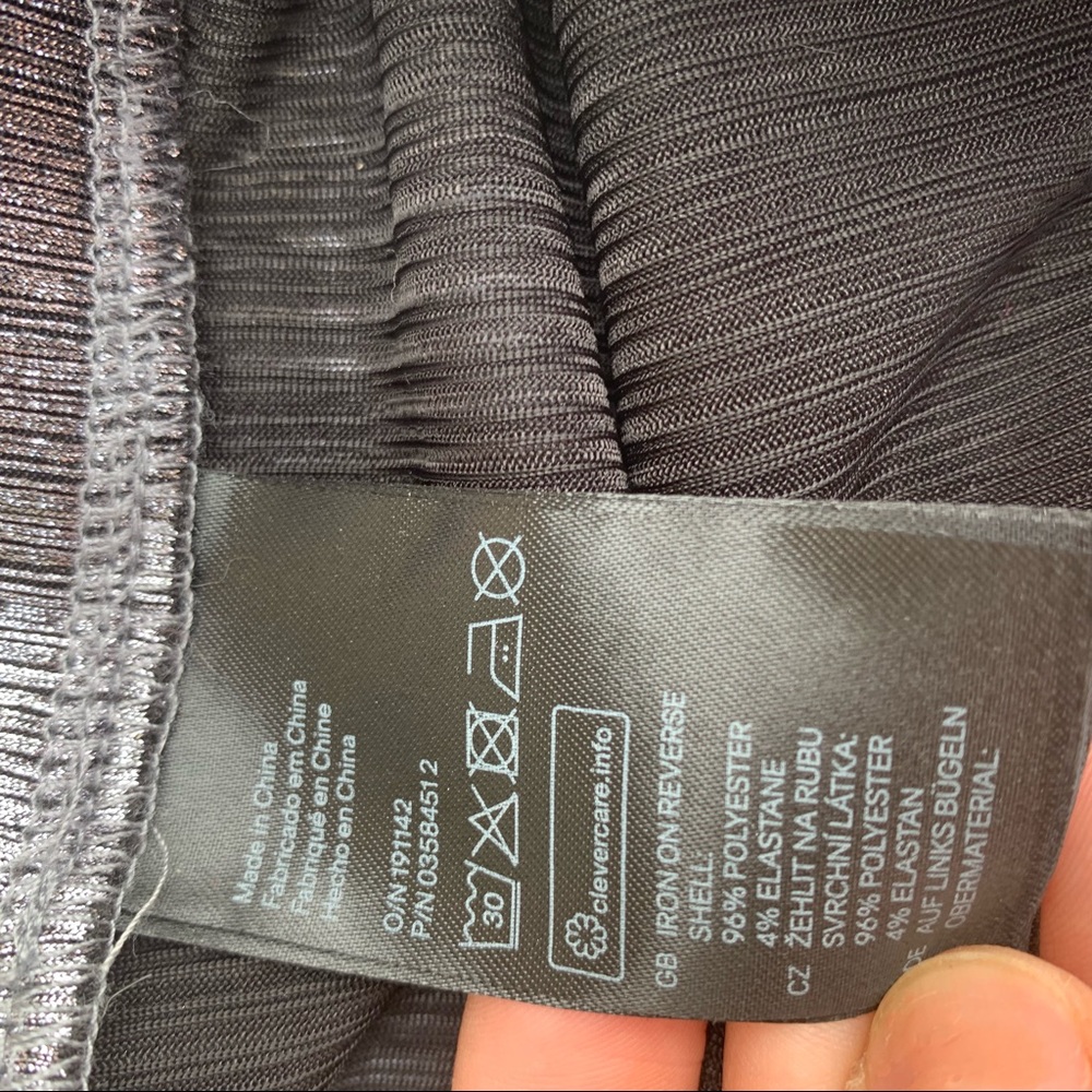 NWT H&M metallic mini skirt small - Picture 4 of 5